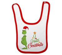Fupies Bavaglino neonato i hate christmas grinch, Rosso