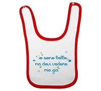 Fupies Bavaglino neonato io sono bello ma devi vedere mia zia, Rosso
