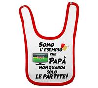 Fupies Bavaglino neonato sono l'esempio che papà non guarda solo le partite