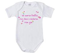 Fupies Body neonata io Sono Bella ma Devi Vedere Mio Zio 3 mesi Manica corta