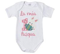 Fupies Body neonata la mia Prima Pasqua con Coniglietto 1 mese Manica corta