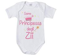 Fupies Body neonata Sono la Principessa degli zii 6 mesi Manica corta