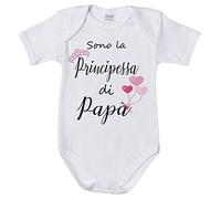 Fupies Body neonata Sono la Principessa di papà, 36 Mesi, Manica Lunga
