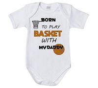 Fupies Body neonato born to play basket with my daddy, 3 Mesi, Manica corta