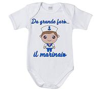 Fupies Body neonato da grande farò il marinaio 1 mese Manica corta
