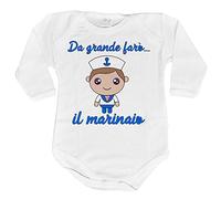 Fupies Body neonato da grande farò il marinaio 3 mesi Manica lunga