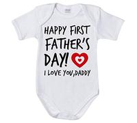 Fupies Body neonato happy first father's day i love you daddy, 6 Mesi, Manica lunga