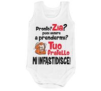 Fupies Body neonato pronto zia? puoi venire a prendermi? tuo fratello mi infastidisce grafica neutra 1 mese Giromanica