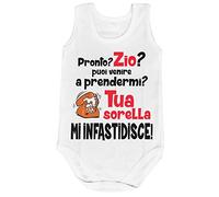 Fupies Body neonato pronto zio? puoi venire a prendermi? tua sorella mi infastidisce grafica neutra 6 mesi Giromanica