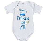 Fupies Body neonato sono il principe degli zii 3 mesi Manica corta