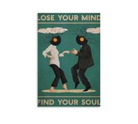 FUPMTKLT Poster vintage del film "Lose Your Mind Find Your Soul", decorazione da parete, per camera da letto e ufficio, 20 x 30 cm