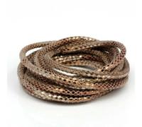 FUPOHUA Cordoncino per Collana in Pelle 3mm 2 m/Lotto Corda Rotonda in Pelle PU per Stile Europeo Collana Fai da Te Bracciale Choker Creazione di Gioielli Artigianali