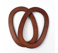 FUPOHUA Manici per Borse 2/4/10 Pezzi Anello Ovale Maniglia per Borsa in Legno Maniglie per Borsa Borsa per Borsa Borsa in Tessuto Accessori per Cucire Fatti a Mano Fai-da-Te