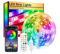 FUPT Striscia LED TV Retroilluminazione, 2M USB Striscia Led RGB con App Control y Mando a Distancia,Luci Led 16 Colorate e 4 Modalità Dinamiche per TV,PC, Festa,Cocina,Camera da Letto,Sala de Estar