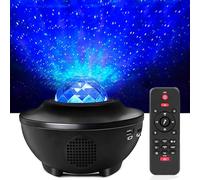 Fuqiduo Proiettore LED di cielo stellato, galassia, con telecomando, con altoparlante bluetooth/stelle/onde d'acqua, per bambini e adulti, regalo di compleanno