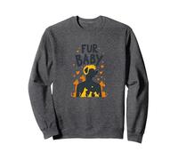 Fur Baby: Adorabile Amante dei Cani Felpa, Unisex per Adulti, Grigio Scuro, M