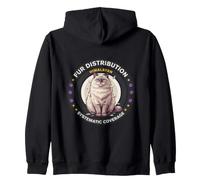 Fur Distribution Himalayan Systematic Cover Cat Felpa con Cappuccio
