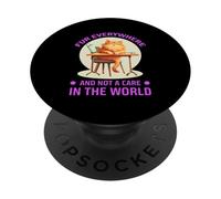 FUR EVERYWHERE AND NOT A CARE IN THE WORLD PopSockets PopGrip Adesivo