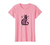 Fur Fur Real Friends - Zampa di Gatto, per Amanti degli Animali Domestici Maglietta, Donna, Rosa, 3XL