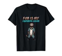 Fur is My Favorite Color l Anthro Otter Character Artwork Maglietta