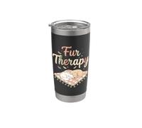 Fur Therapy Gatto Cane Design Rilassamento animale Bicchiere termico in acciaio inox doppia parete