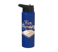 Fur Therapy Gatto Cane Design Rilassamento animale Stainless Steel Insulated Water Bottle