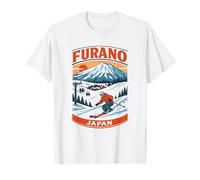 Furano Japan Ski Resort Grafico Viaggi in Montagna Maglietta