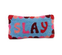 FURBISH Cuscino decorativo fatto a mano con gancio - Slay - 22,9 x 40,6 cm - piccolo cuscino ricamato di design per soggiorno, divano, sedia e letto - decorazione per la stanza