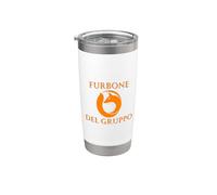 Furbone del Gruppo | Ironia Simbolica e Design Stilizzato Bicchiere termico in acciaio inox doppia parete