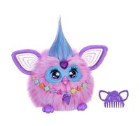 Furby Cotton Candy, 15 accessori alla moda, giocattoli di peluche interattivi per bambine e ragazzi di 6 anni, animatronico ad attivazione vocale, rosa e blu (esclusiva Amazon)
