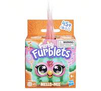 Furby Furblets Mello-Nee Mini Amico, più di 45 suoni, musica estiva rilassante e frasi in Furbish, giocattoli di peluche elettronici, rosso e verde anguria, regali per il ritorno a scuola, età 6+ AVVE