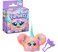 Furby Furblets Mini peluche elettronico - Animale musicale interattivo con oltre 45 suoni e frasi, orecchini Peekaboo portachiavi clip giocattolo da collezione per bambini dai 6 anni in su