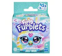 Furby Furblets Zee-Bah Mini Amico, Giocattoli di peluche elettronici per ragazze e ragazzi, Zebra arcobaleno, parla in Furbish e riproduce musica, Serie 5, Regali per il ritorno a scuola, Età 6+ AVVER
