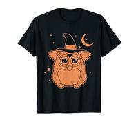 Furby Halloween Cute Witch Disguise Under The Moon Maglietta