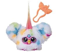 Furby Hasbro Furblets Loo-Lay Peluche Elettronico Collezionabile, Giocattolo di Peluche per Bambini e Bambine dai 6 Anni in Su con Clip Portachiavi