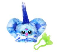 Furby Hasbro Furblets Ooh-Koo Peluche Elettronico in Miniatura, Giocattolo di Peluche per Bambini e Bambine dai 6 Anni in su, Color Azzurro con Clip Portachiavi