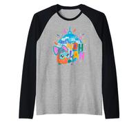 Furby Lets Noh Lah Dancing At The Disco Night Dancing Furby Maglia con Maniche Raglan