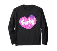 Furby Lovely Heart Shape Pink Fur Maglia a Manica