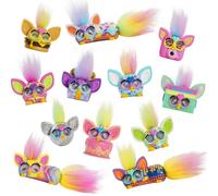 Furby Minis, Pack de 12 Figurines, série 1, Figurines de Collection Mini NOO-Lahs de 2,5 cm, Mini Pelcuhes Animés pour Enfants, Jouet Dès 5 Ans