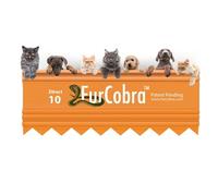 FurCobra Direct - 10 spazzole per la toelettatura degli animali domestici, 9 cm, delicate, senza lame metalliche, portatile, per cani e gatti, per addestrare gli animali domestici da spazzolare