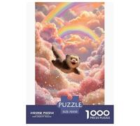 Furetto Fantastico Puzzles 1000 Pezzi Gioco Di Sfida Giocattolo Adulti E Oltre 12 Anni Cielo Arcobaleno Puzzle Creativi Divertimento Famiglia Rilassamento Regalo Decorazione Casa 70x50cm/1000pcs