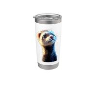 Furetto Polecat Martora Donnola Furetto Dolce Bicchiere termico in acciaio inox doppia parete
