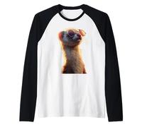 Furetto Polecat Martora Donnola Furetto Dolce Maglia con Maniche Raglan