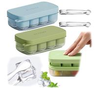 Furforstk cubetti ghiaccio silicone 2 pezzi stampo ghiaccio con coperchio Con coperchio, ice cube tray, ghiaccio per cocktail per whisky cocktail succhi cioccolato dolci