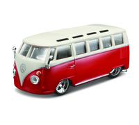 Furgone Volkswagen Samba rosso e bianco