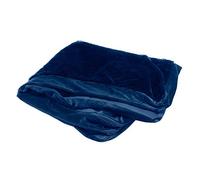 Furhaven Coprilettino di ricambio per animali domestici, per divano a L, in pelliccia di peluche e velluto, lavabile, colore: Zaffiro profondo