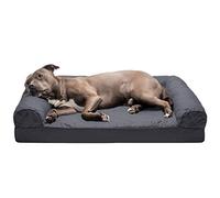 FurHaven Large Orthopedic Dog Bed Quilted Sofa-Style w/Removable Washable Cover - Iron Gray, Large