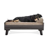 Furhaven Medium Mid-Century Modern Style Elevated Dog Bed Frame - Gray Wash, Medium