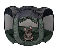 Furhaven Pop Up Playpen Pet Tent Playground - Hunter Green, Large