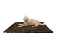 FurHaven Zerbino per cani altamente assorbente, per zampe fangose, 152,4 x 122 cm, 100% lavabile, perfetto per ingresso, cucina e bagno, tappeto in ciniglia shammy - fango (marrone), Jumbo Plus/XXXL